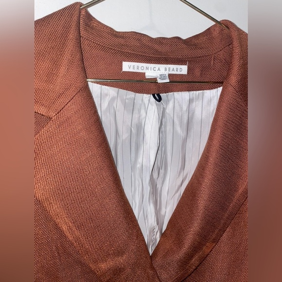 New! Veronica Beard Brown/Red Rupert Dickey Blazer Jacket ♥️ size 8 - Picture 11 of 13